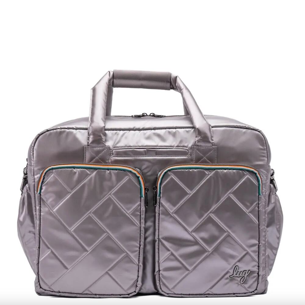 NEW! Lug Drifter Duffel Bag in Metallic Pearl